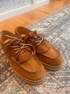 Yuketen Blucher Suede Moc Toe